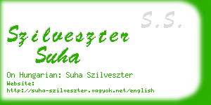 szilveszter suha business card